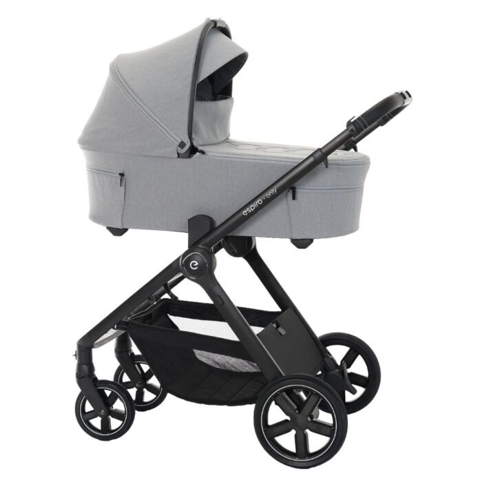Carucior 3 in 1 pentru copii, ESPIRO ONLY, cu toate accesoriile incluse - Monument gray - imagine 3