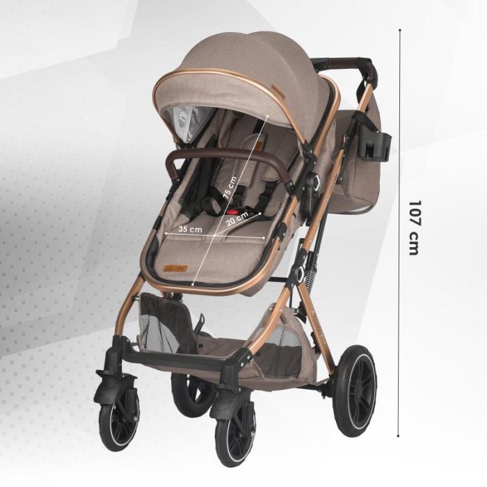 Carucior ultracompact 3in1 Coccolle Ravello Sand beige - imagine 6