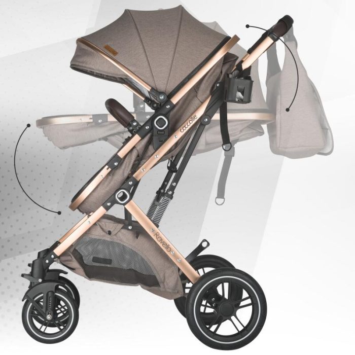 Carucior ultracompact 3in1 Coccolle Ravello Sand beige - imagine 7