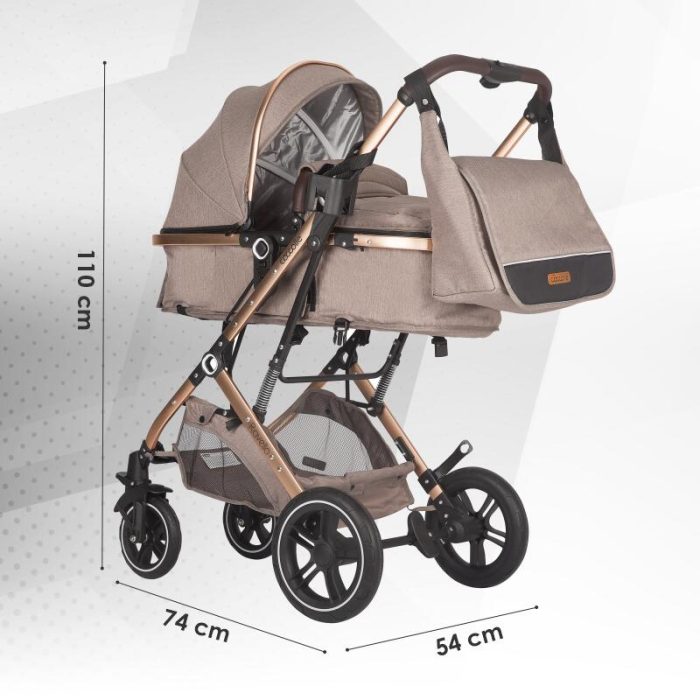 Carucior ultracompact 3in1 Coccolle Ravello Sand beige - imagine 11
