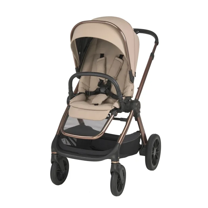 Carucior 2in1 pentru copii, ESPIRO CODE, cu toate accesoriile incluse - Loving Beige - imagine 3