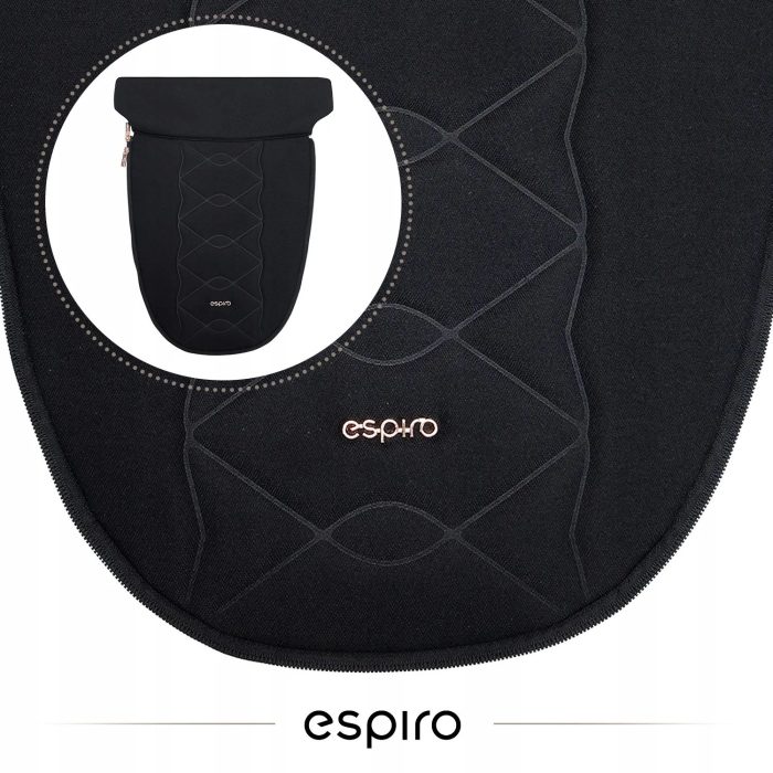 Cărucior 2in1 pentru copii, Espiro ONLY, cu toate accesoriile incluse - Stylish Black - imagine 6