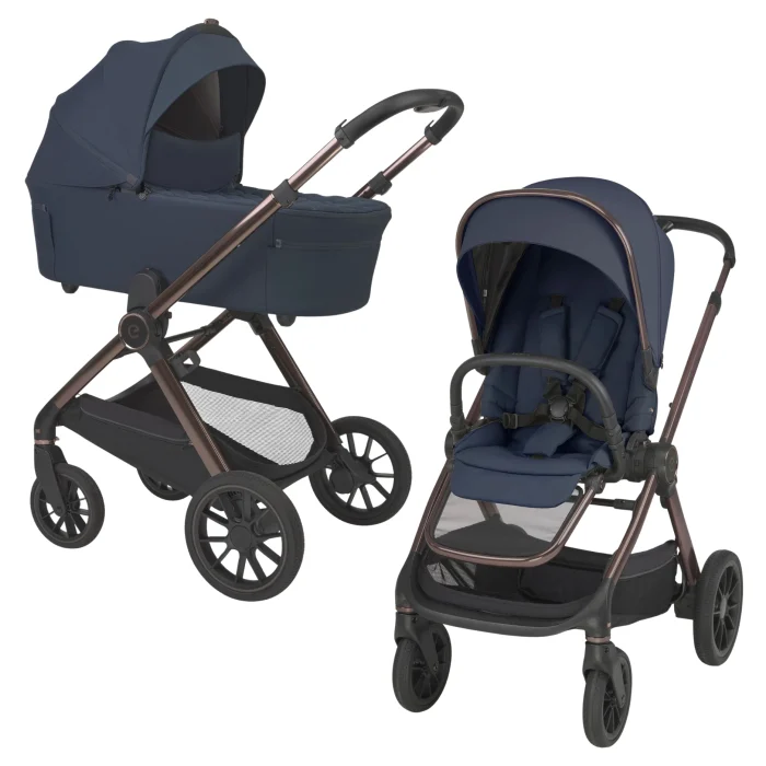 Carucior 3 in 1 pentru copii, ESPIRO CODE, cu toate accesoriile incluse - Elegant Navy - imagine 2