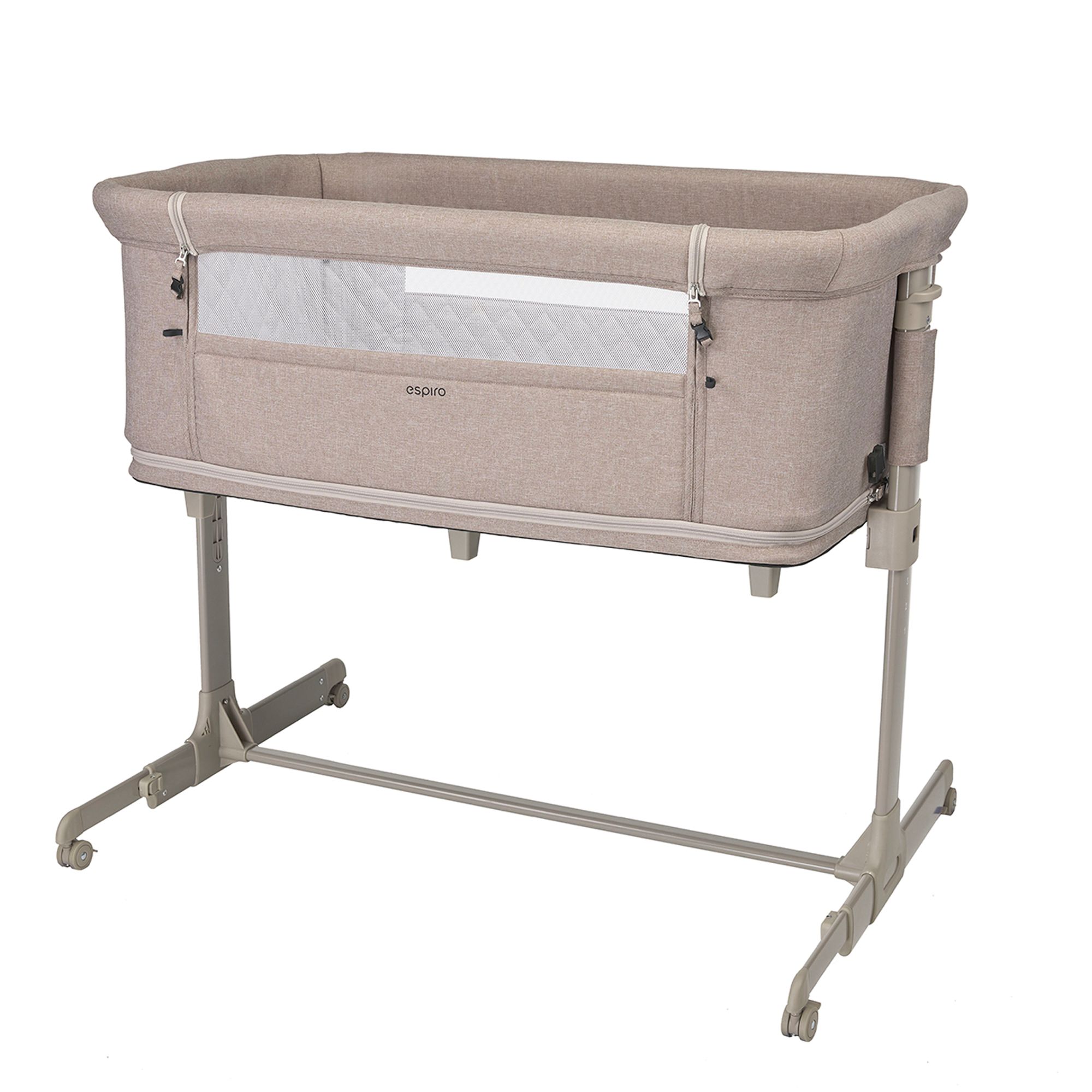 5905683800662.01 Patut co-sleeper Espiro Cloud, 3in1, patut, tarc de joaca, usor de transportat - Bej - imagine 1
