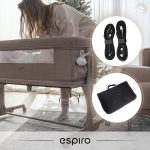 Patut co-sleeper Espiro Cloud, 3in1, patut, tarc de joaca, usor de transportat - Bej - imagine 2