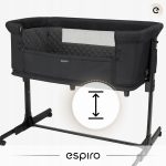 Patut co-sleeper Espiro Cloud, 3in1, patut, tarc de joaca, usor de transportat - Bej - imagine 7