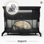 Patut co-sleeper Espiro Cloud, 3in1, patut, tarc de joaca, usor de transportat - Bej - imagine 8