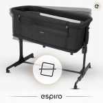 Patut co-sleeper Espiro Cloud, 3in1, patut, tarc de joaca, usor de transportat - Bej - imagine 10