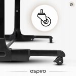 Patut co-sleeper Espiro Cloud, 3in1, patut, tarc de joaca, usor de transportat - Bej - imagine 11