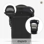 Carucior sport pentru copii, ESPIRO WAVE, 0-22 kg, toate accesoriile incluse - Negru - imagine 5